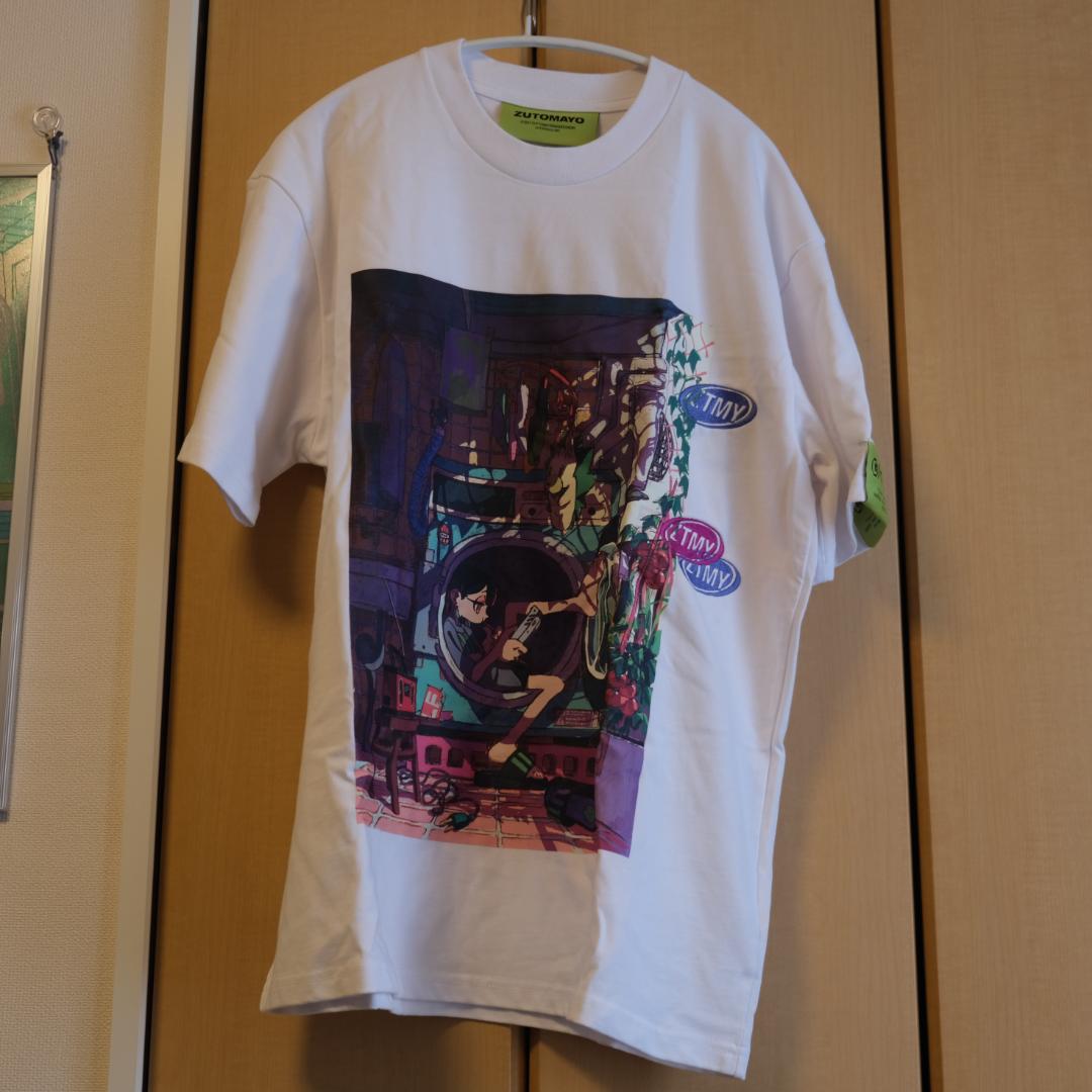 美品 ずっと真夜中でいいのに ホワイト「HPTOP TEE」L サイズ