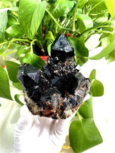 AAA級【魔除け】◆天然モリオン(黒水晶）クラスターYT8C6/217C01D