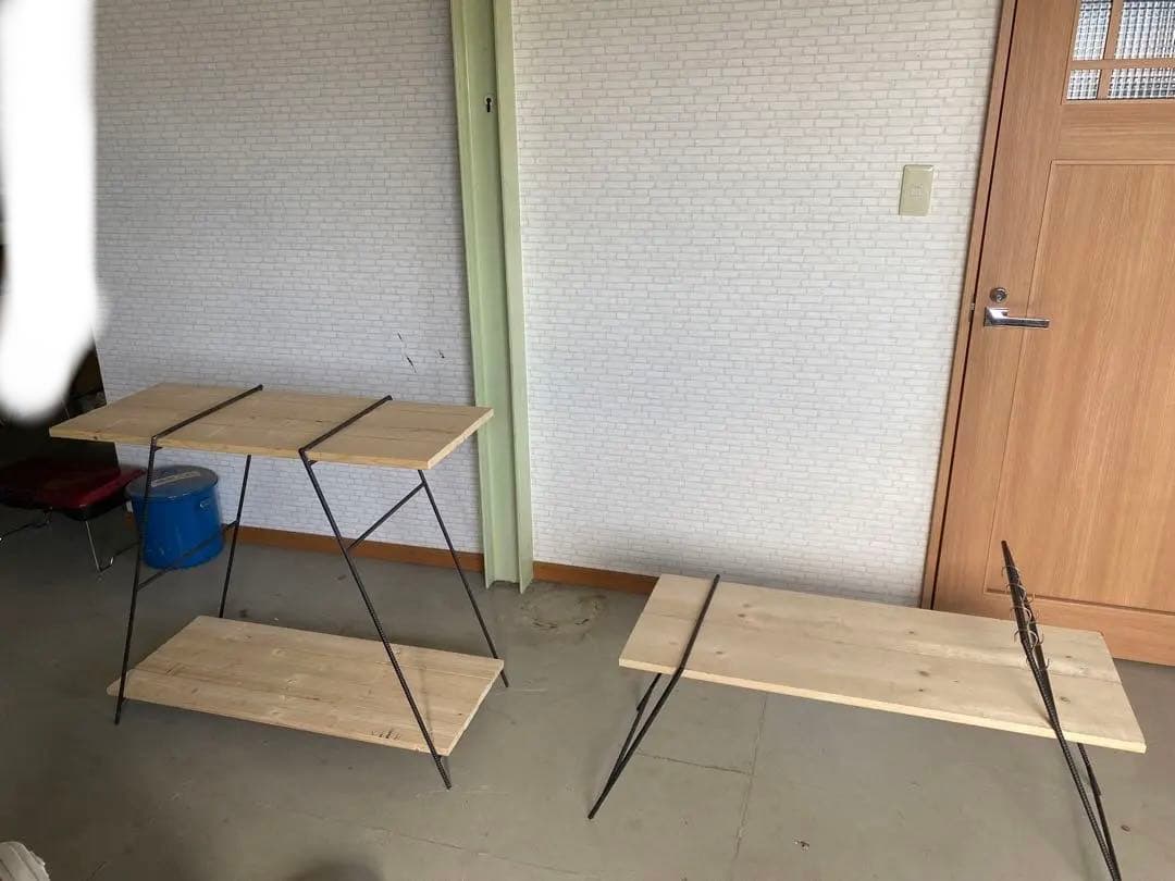 アイアンレッグ　キャンプテーブル　アウトドア用品