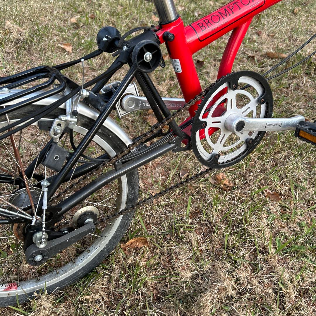 ブロンプトンBrompton折りたたみ自転車　レッド　BS6102 PART
