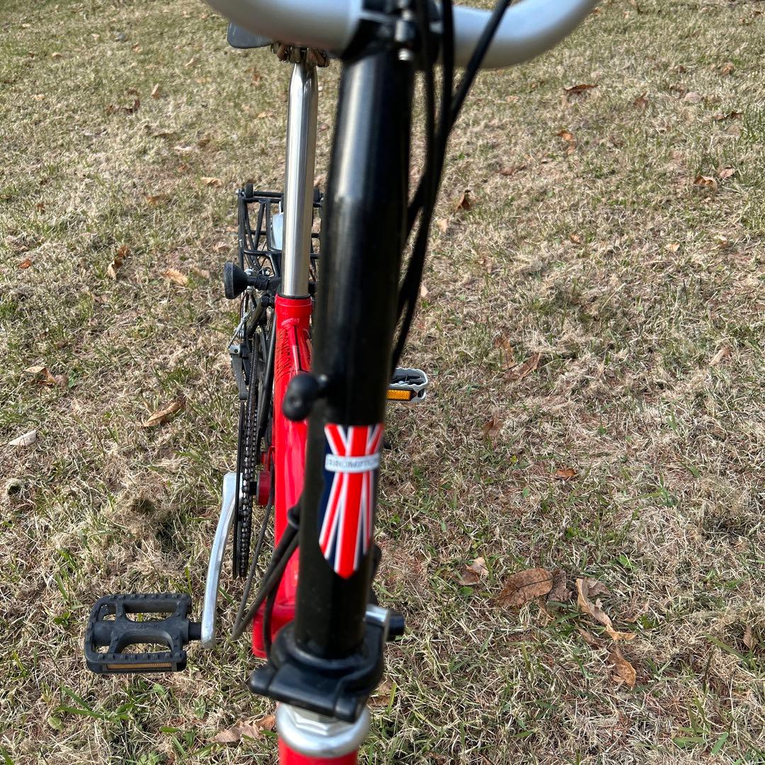 ブロンプトンBrompton折りたたみ自転車　レッド　BS6102 PART