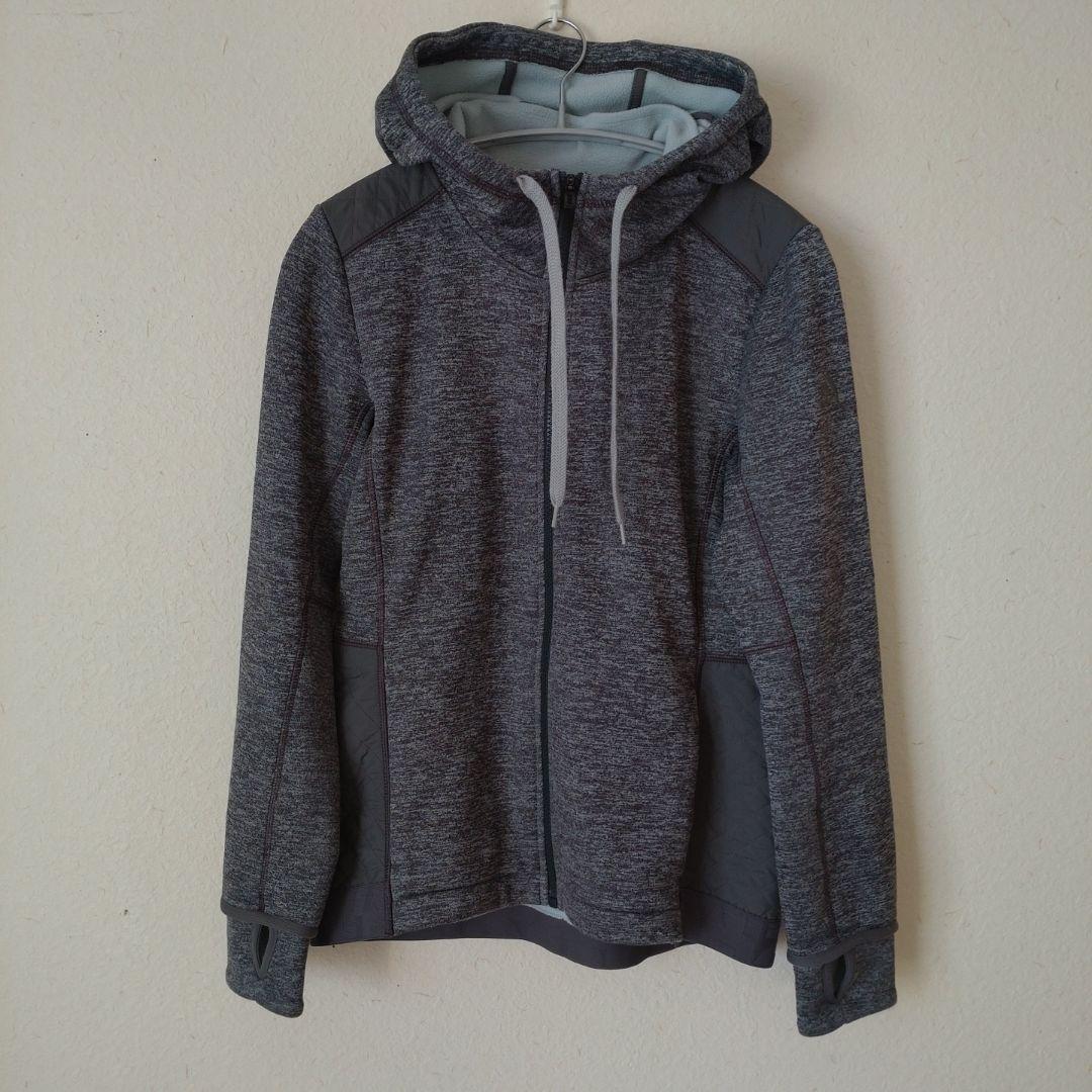 adidas フリースジャケット M グレー