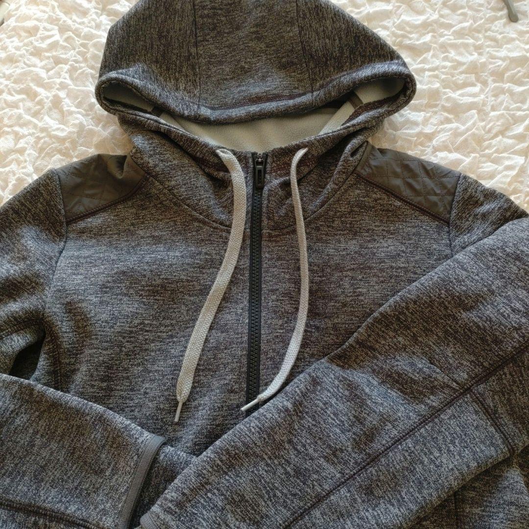 adidas フリースジャケット M グレー