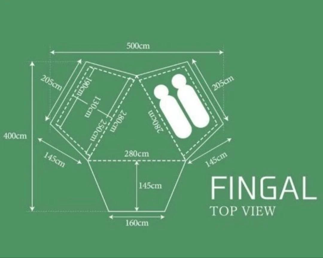 【未使用】ハイランダー：FINGALフィンガルポップアップワンポールテント