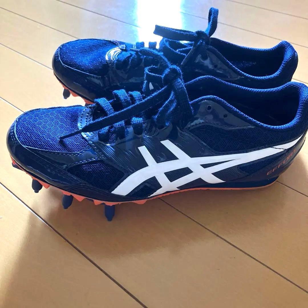 ASICS スパイクシューズ ネイビー/ホワイト