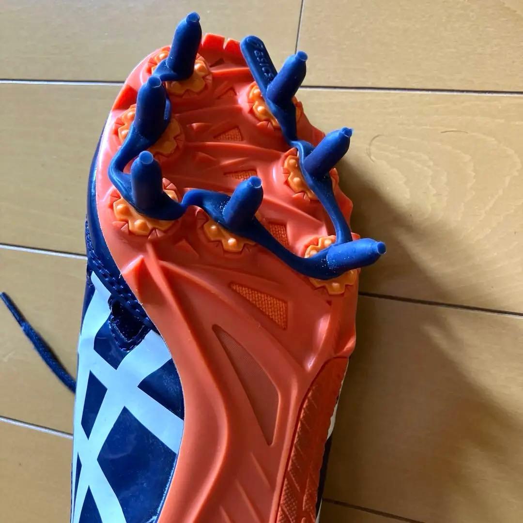 ASICS スパイクシューズ ネイビー/ホワイト