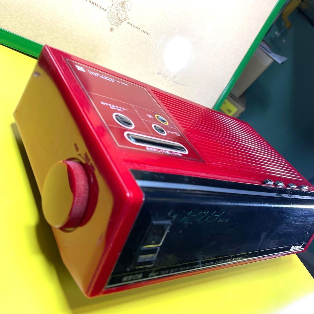 National FM-AM 2BAND digital RADIO 置時計