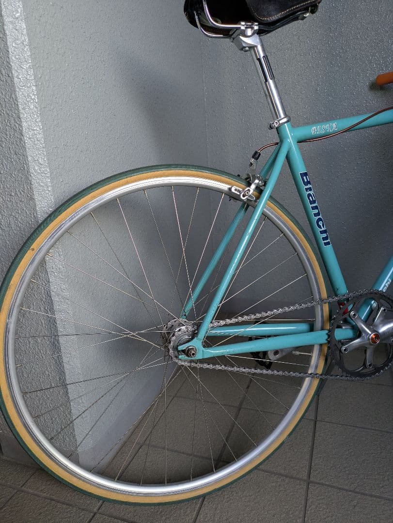 希少❗️Bianchi Pista シングルスピードフレーム 水色