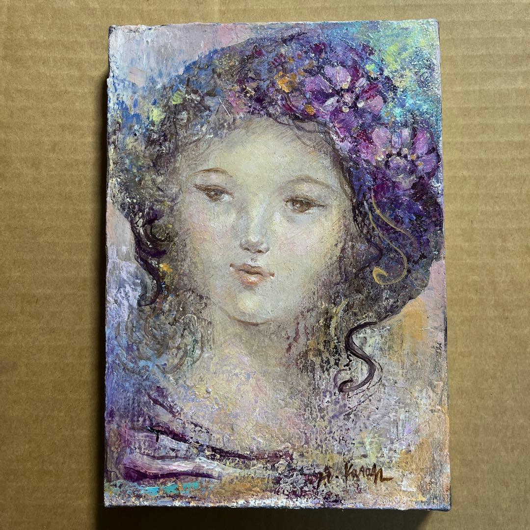 ⭕️油絵　二科会　理事　加覧裕子　[夢] SM 日動画廊　総理大臣賞受賞　絵画