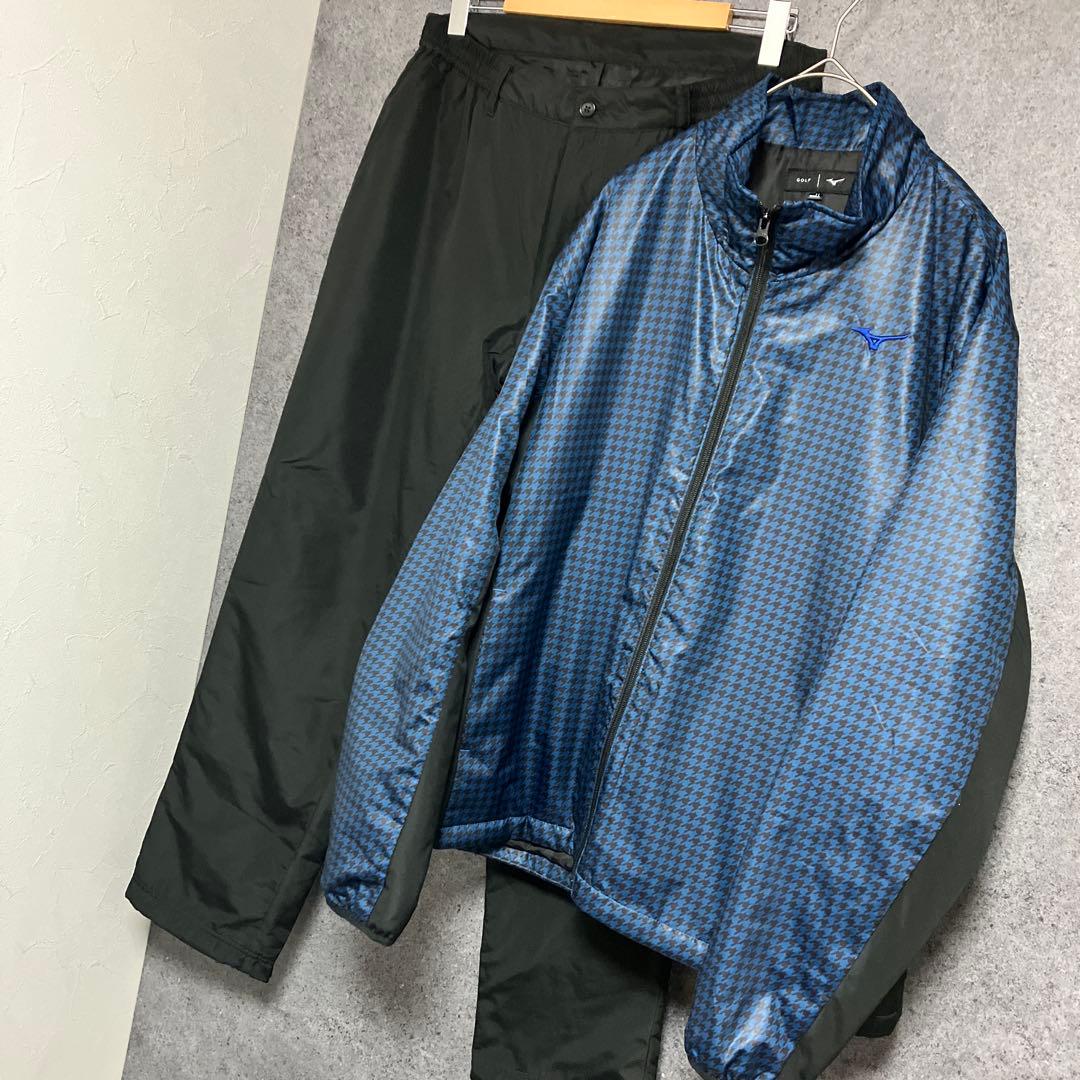MIZUNO golf ブレスサーモ　ゴルフ　千鳥格子　セットアップ　LL