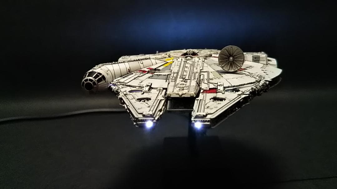 ミレニアムファルコン MF 電飾改修 　完成品 ビークルモデル　1/350 ④