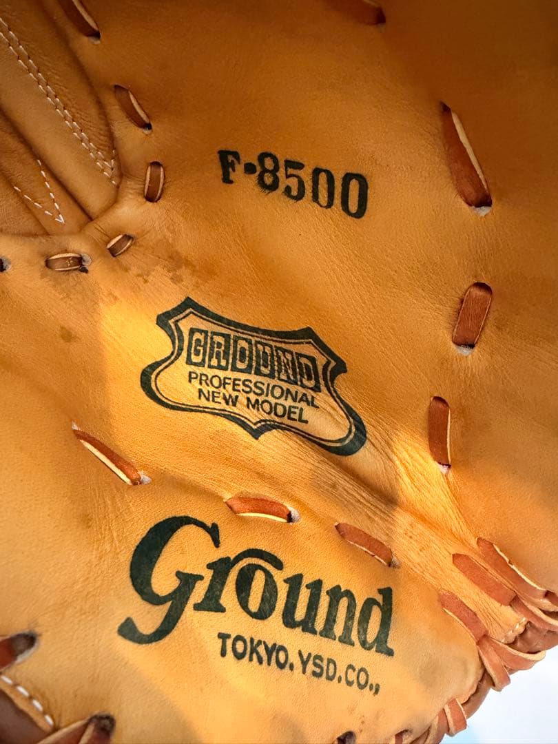 K【希少】Ground Brand 一塁手用 ファーストミット F-8500