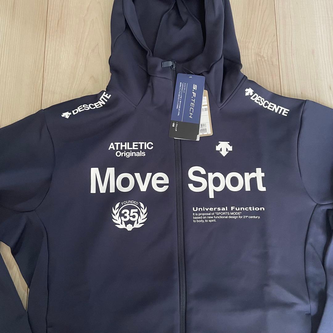 新品デサントMove Sport フルジップ パーカー ジャージ　ネイビー　XL