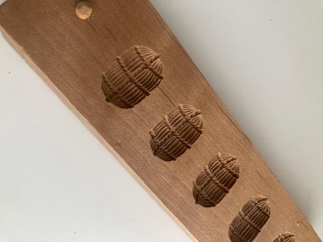 古道具　木型　俵　干菓子
