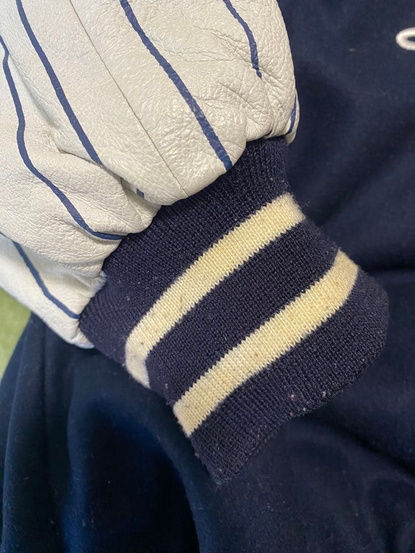M*p様 MLB公式 JHデザイン ニューヨークヤンキース スタジャン 紺 ピン