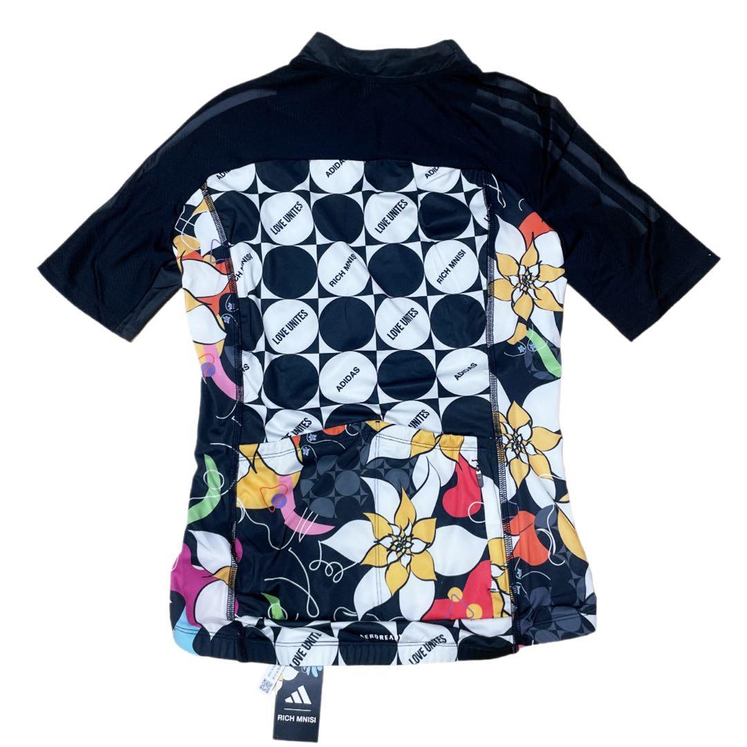 adidas × RICH MNISI コラボ　サイクルジャケット　総柄　ラス1