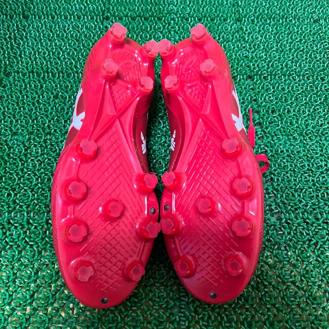 アシックス サッカースパイクDS LIGHT X-FLY 5(レッド×ホワイト)