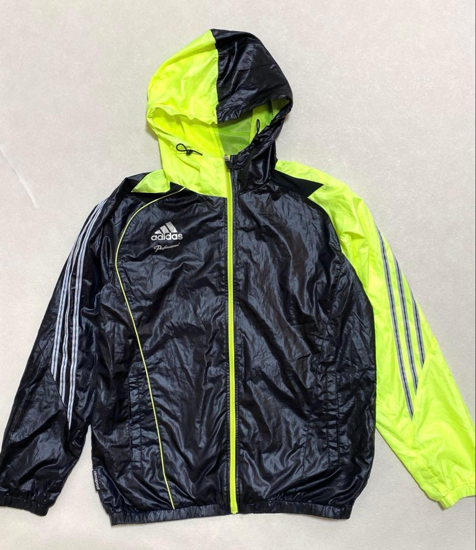 adidas professional ウィンドブレーカー　上下　黒 M＊QE