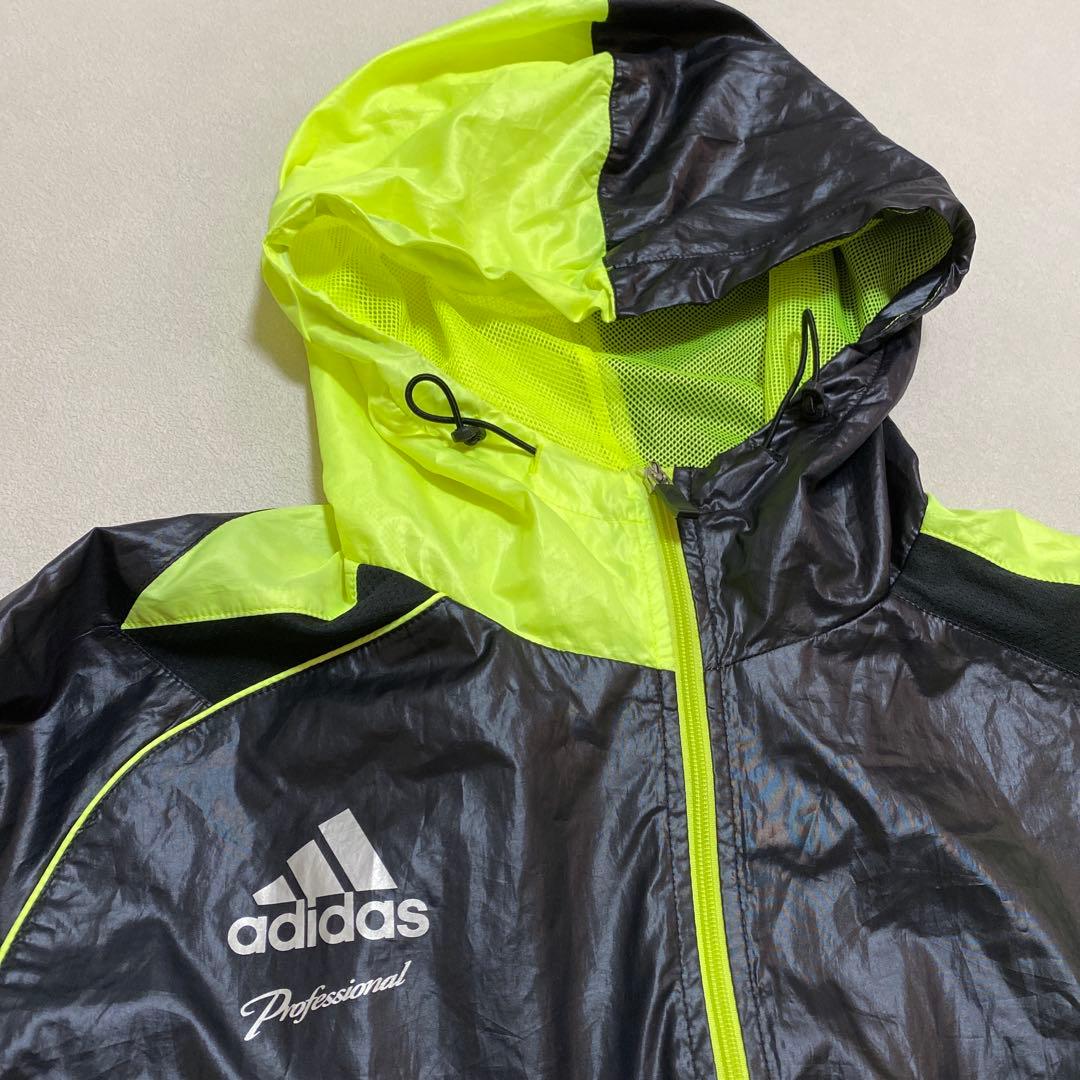 adidas professional ウィンドブレーカー　上下　黒 M＊QE