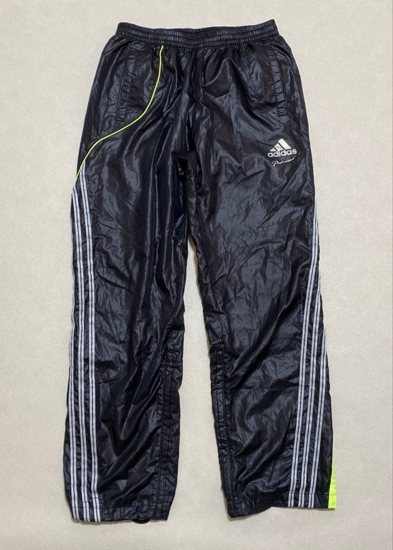 adidas professional ウィンドブレーカー　上下　黒 M＊QE