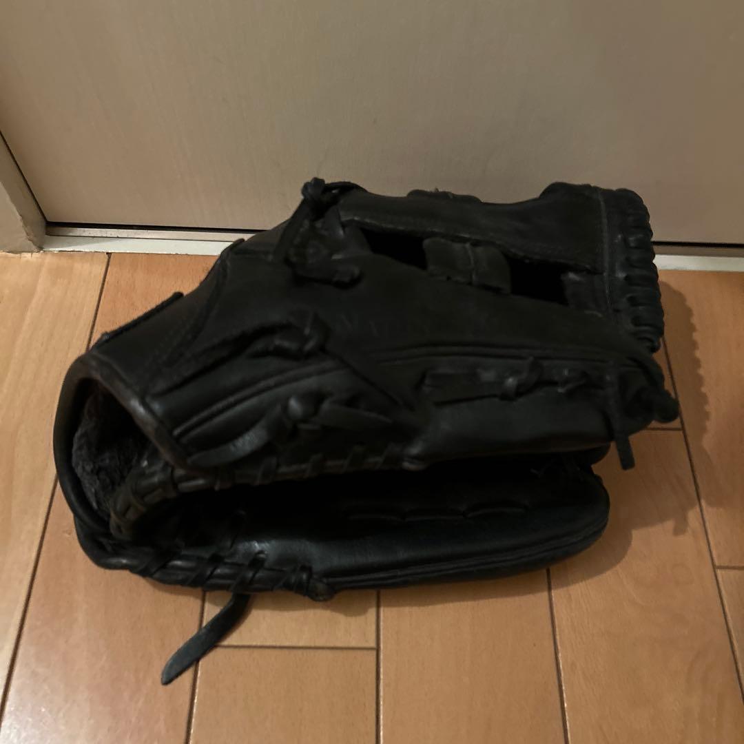 【最終価格】ハイゴールド 黒 硬式グローブ 内野手用