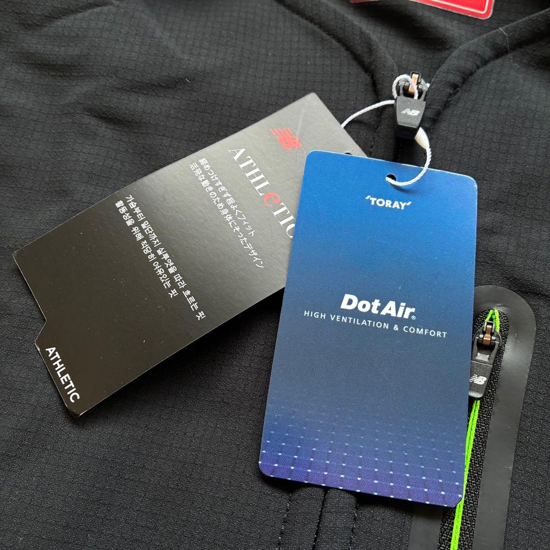 新品・タグ付✨ニューバランスゴルフ　ノーカラー　ジャケット　黒　XL