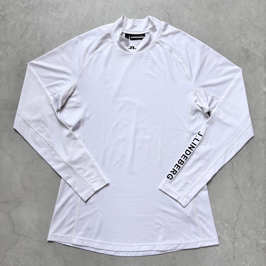 J.LINDEBERG ジェイリンドバーグ モックネックシャツ ストレッチ ロゴ