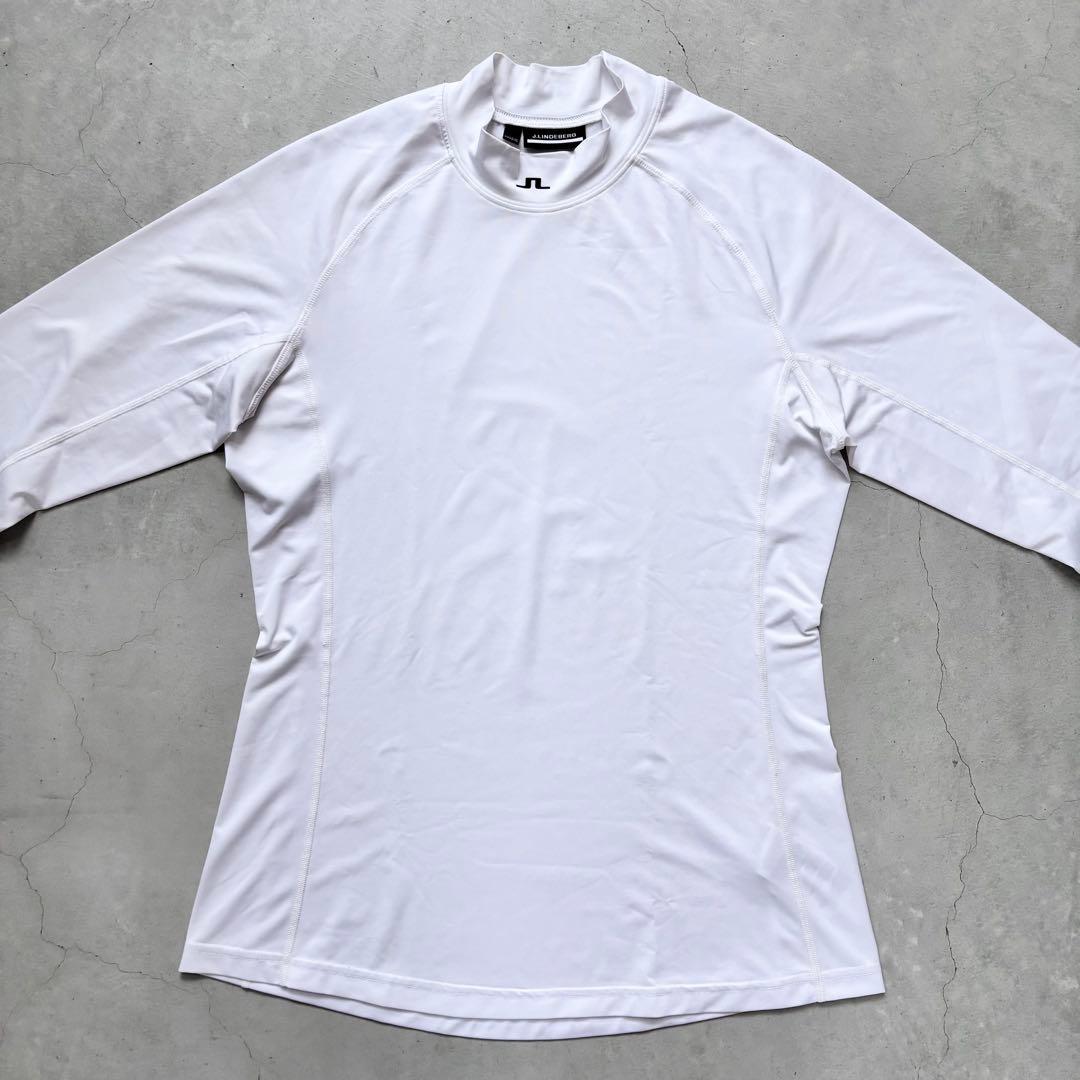 J.LINDEBERG ジェイリンドバーグ モックネックシャツ ストレッチ ロゴ