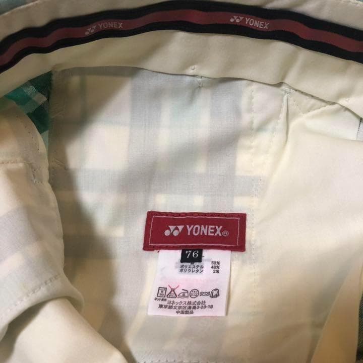 新品未使用 ヨネックス◆ゴルフ ストレッチ パンツ◆グリーン サイズ76