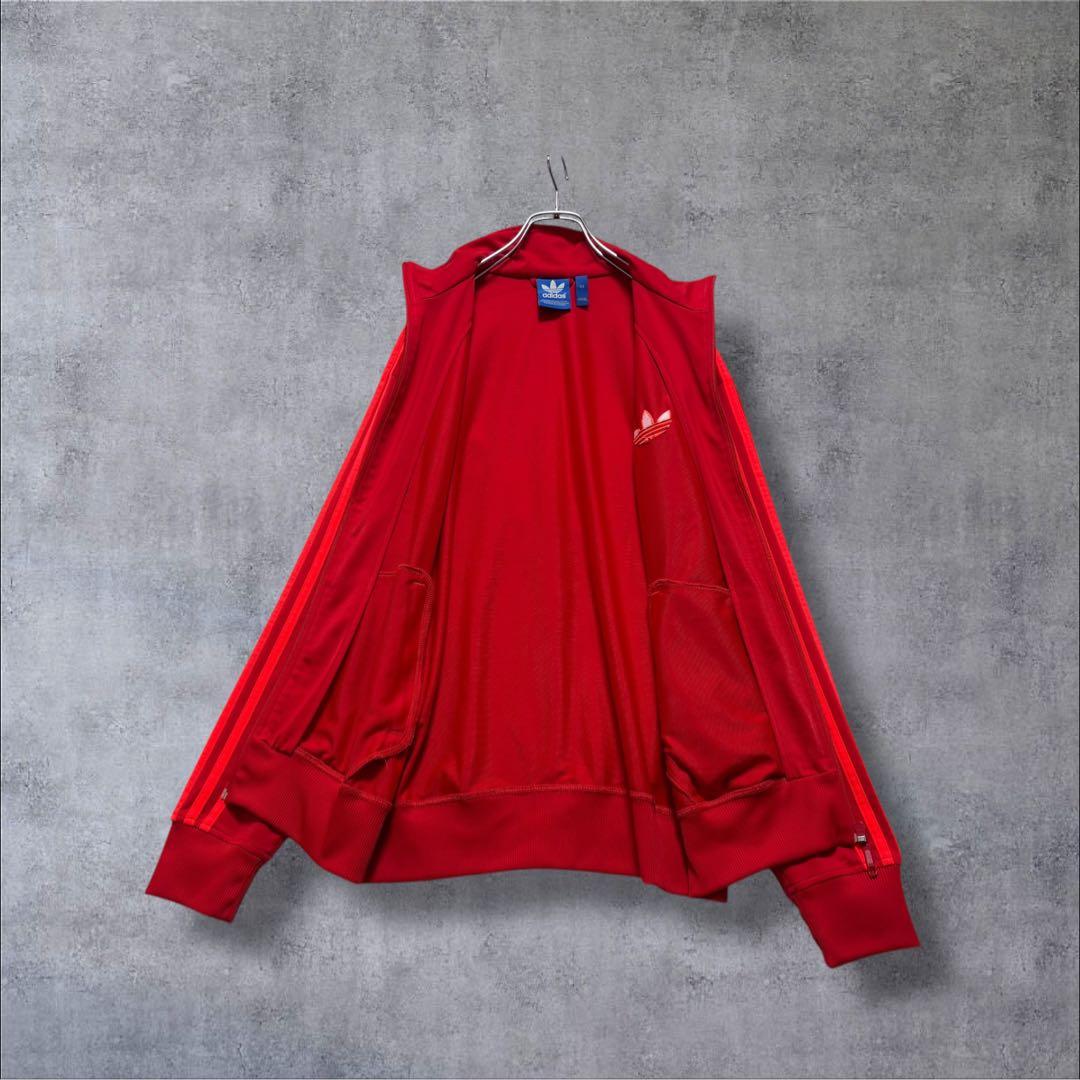 ☆希少　アディダス　ジャージ　トラックジャケット　ファイヤーバード　レッド　XL