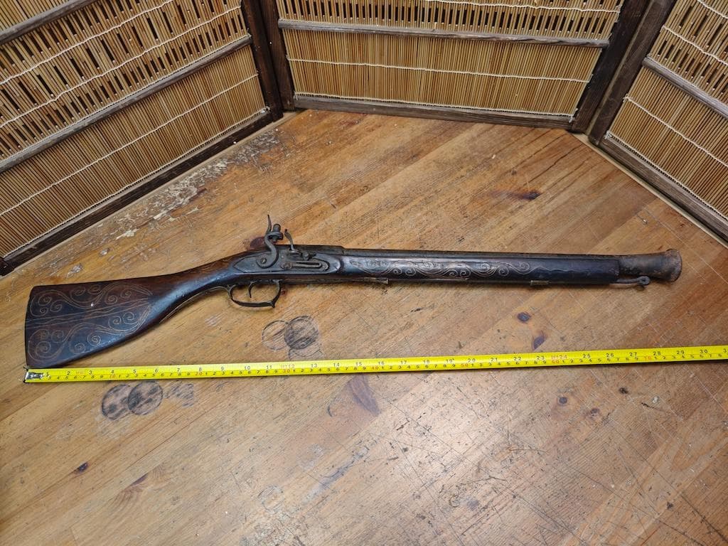スペイン製 フリントロックライフル レプリカ 模造銃 西洋アンティーク