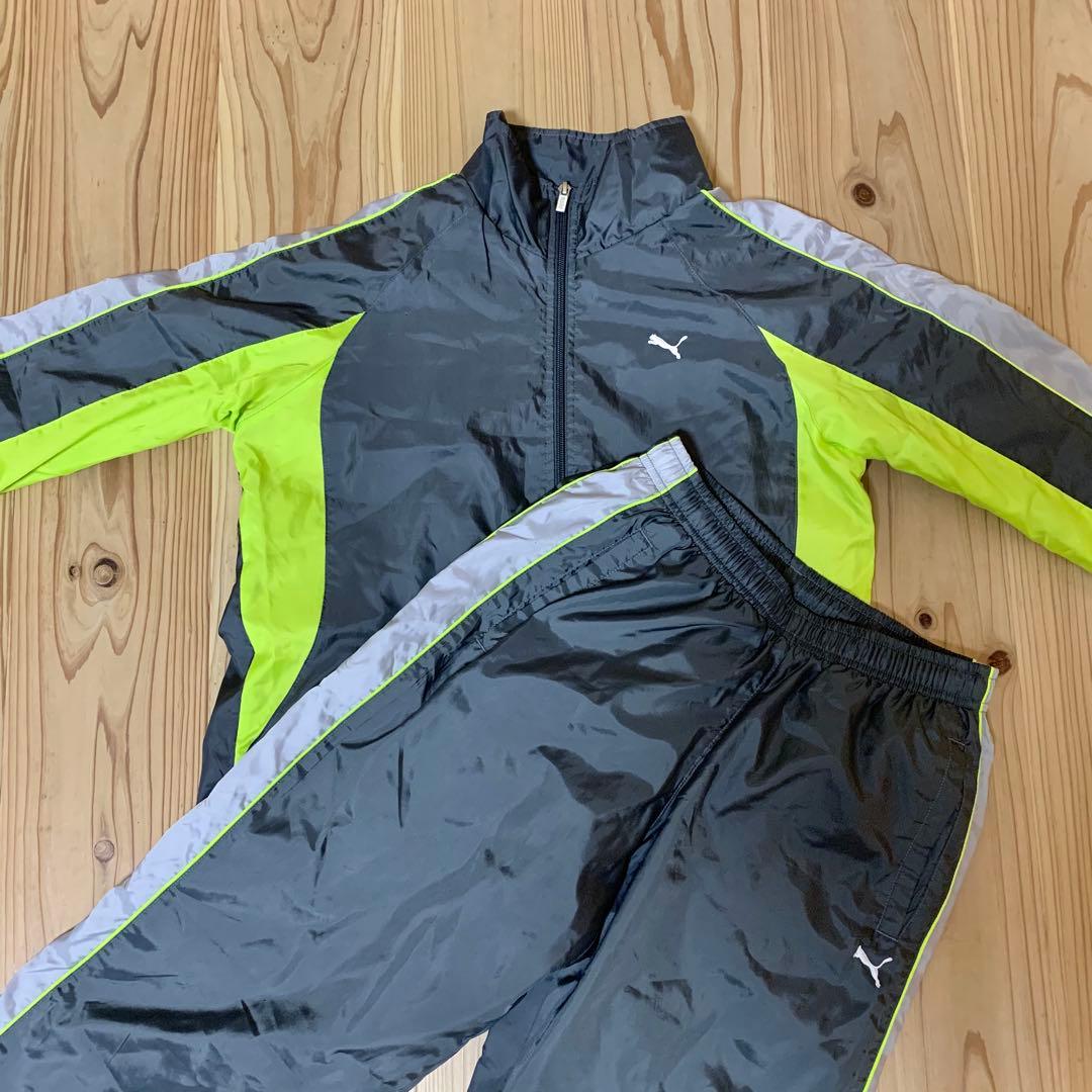 【送料無料】プーマPUMA☆裏地有セットアップ上下 ナイロンジャージ フットサル