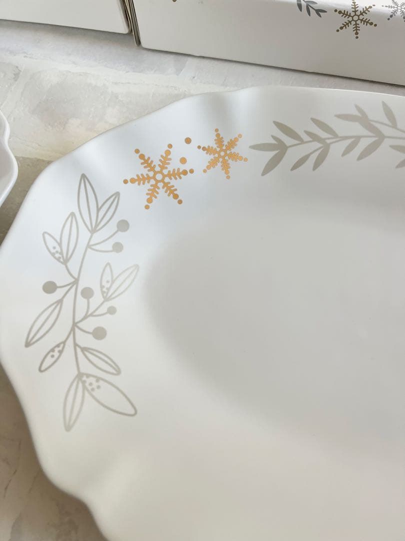LE CREUSET ルクルーゼ エレガントフリル オーバルプレート 2枚 新品