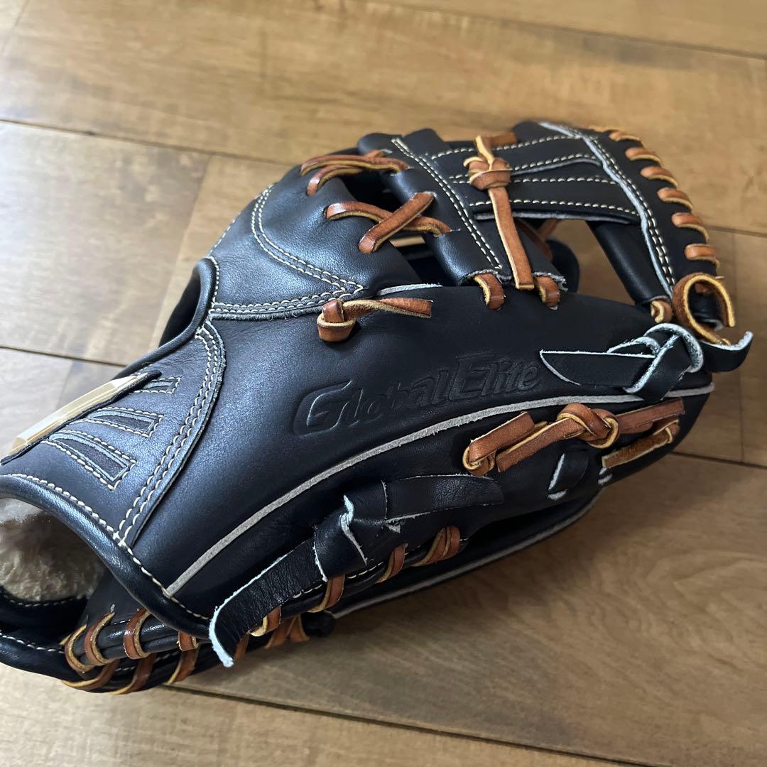 美品！ミズノ　グローバルエリート　GTrue 軟式　内野　ブラック