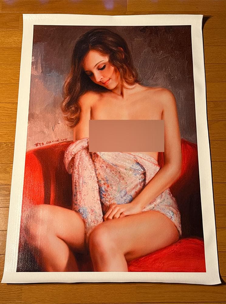 【アート作品】美しい女性をモデルにした油絵風の肖像画・絵画・裸婦画30
