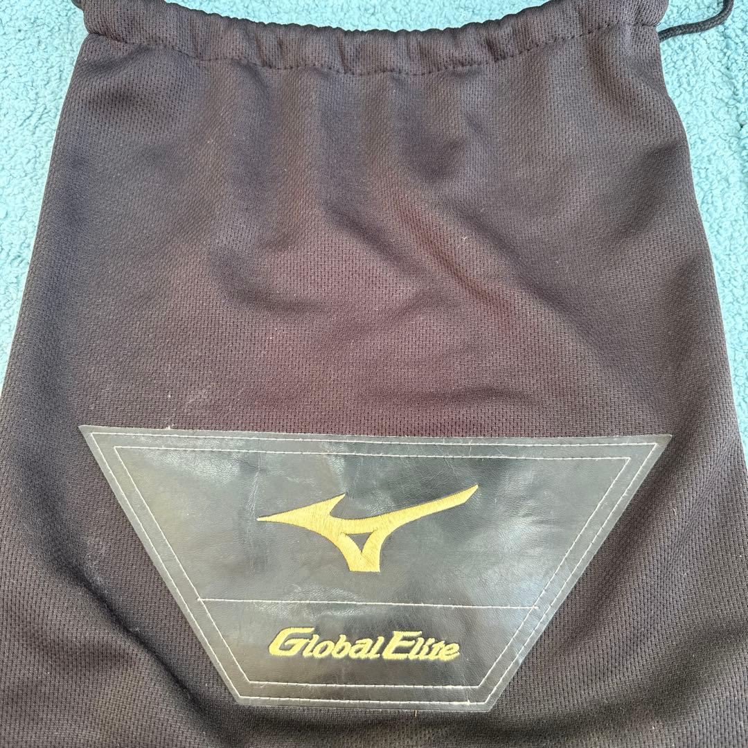 Global Elite 硬式グローブ レッド 収納袋付き