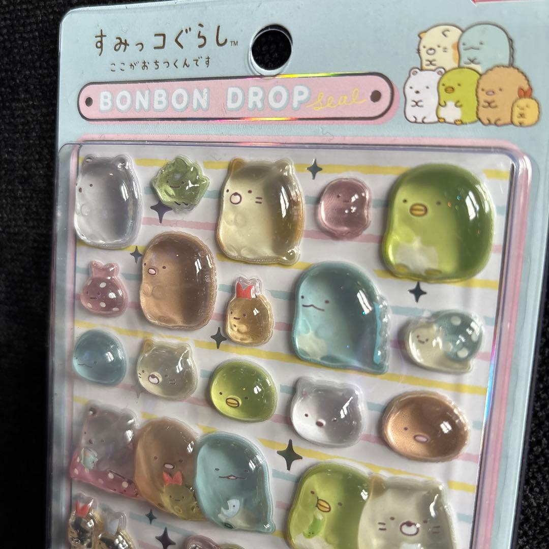 【正規品】ボンボンドロップシール　すみっこぐらし　ブルー