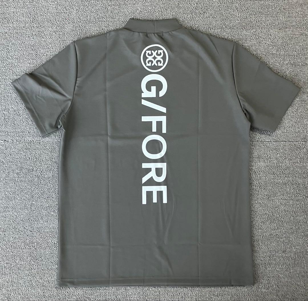 G/FORE ジーフォア XLサイズ モックネックT-シャツ グレー