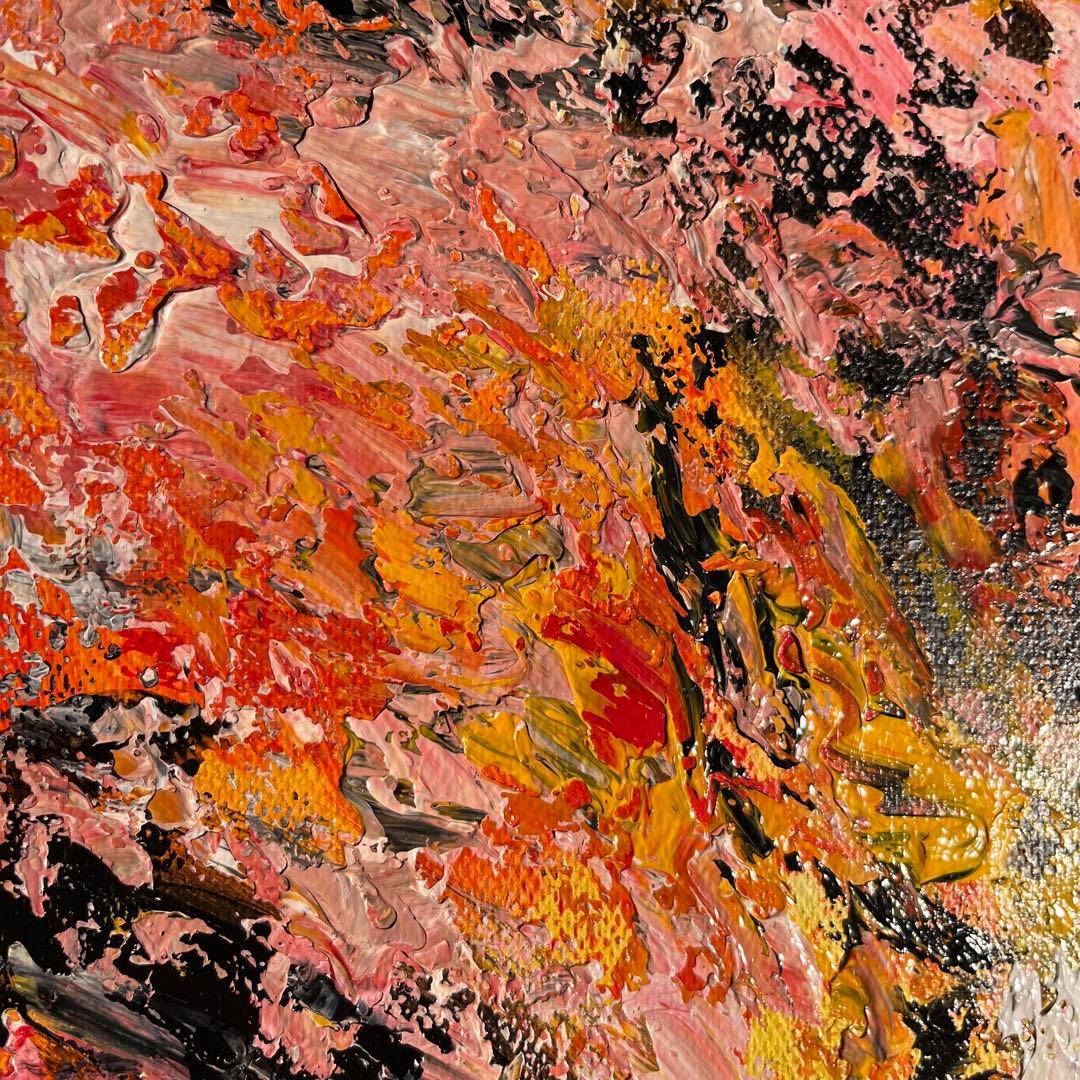 手書き作品 ウォールアート 額付 絵画 インテリア 油彩画
