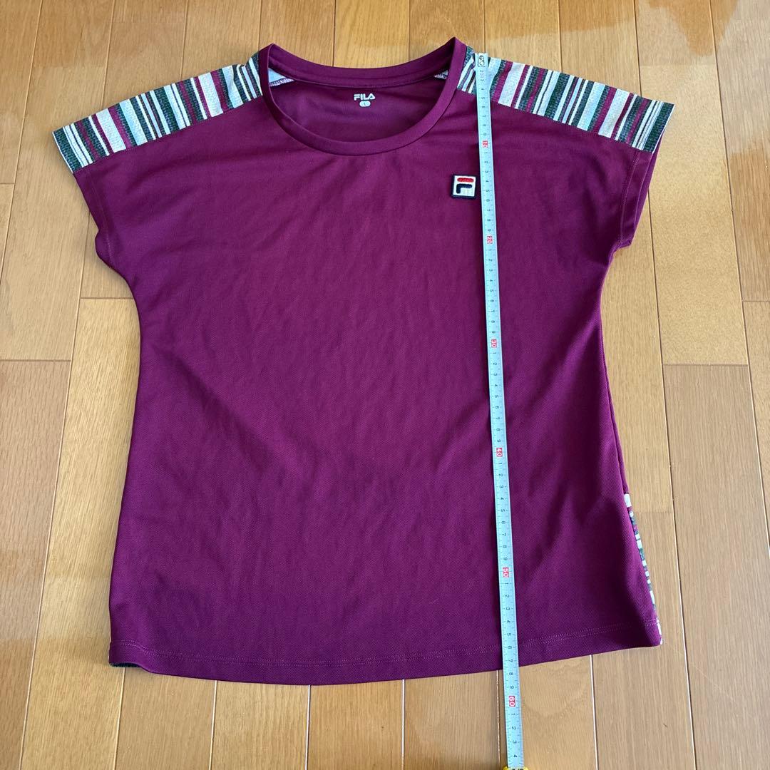 FILA ワインレッド Tシャツ スカート セット Ｌサイズ　セットアップ