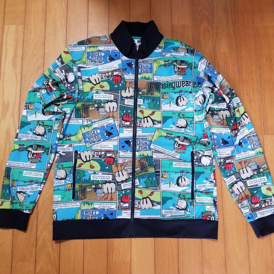 極美品　Munsingwear　ENVOY コミック柄 メッシュアウター　LL