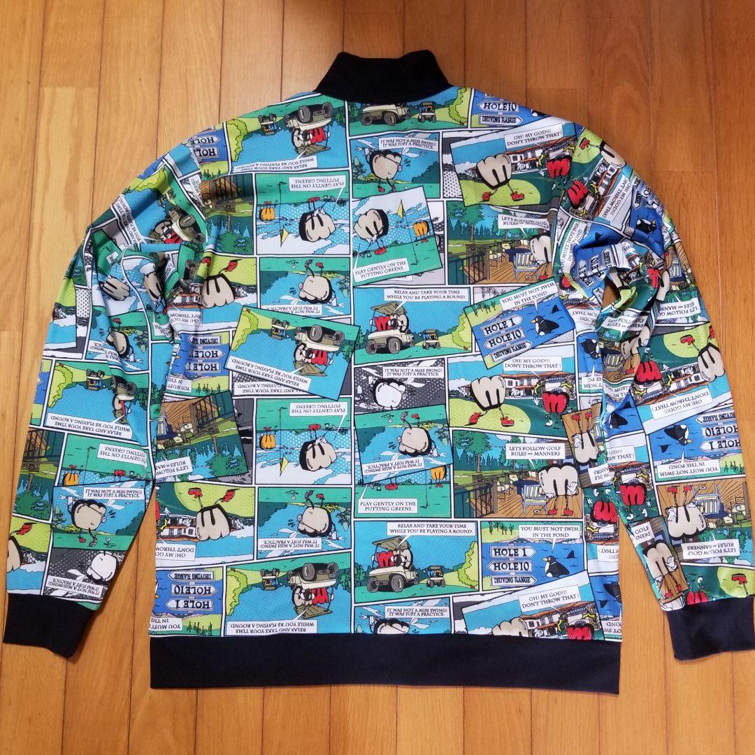 極美品　Munsingwear　ENVOY コミック柄 メッシュアウター　LL