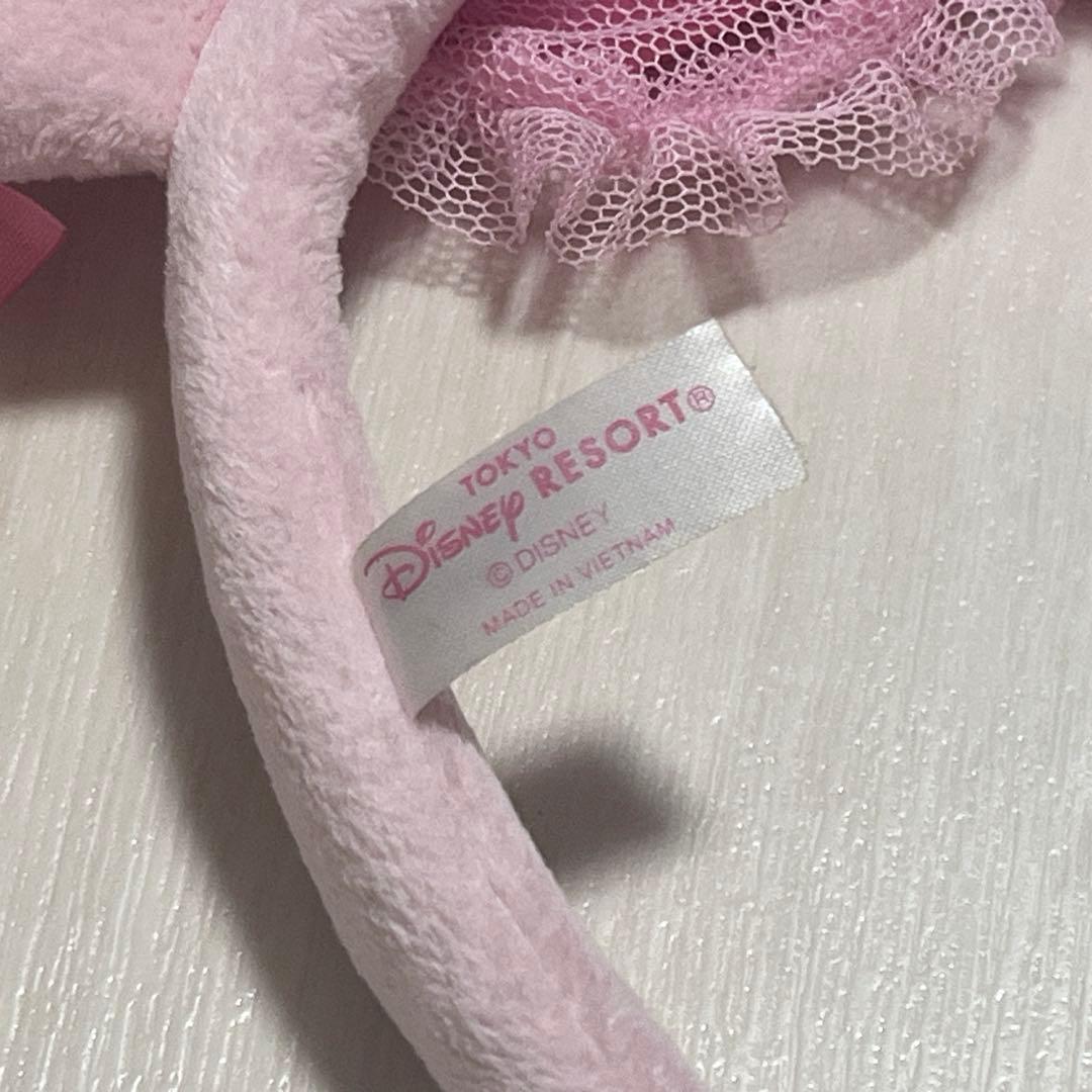 ディズニーリゾート ミニー ピンクリボンイヤリングカチューシャ