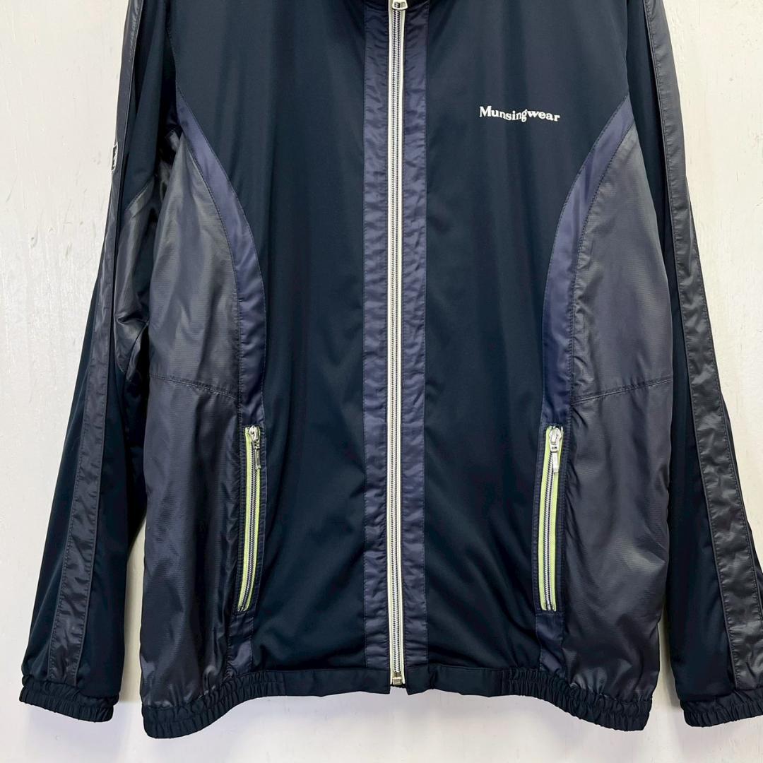 古着 Munsingwear レディースゴルフ ネイビー ジャケットL 0147