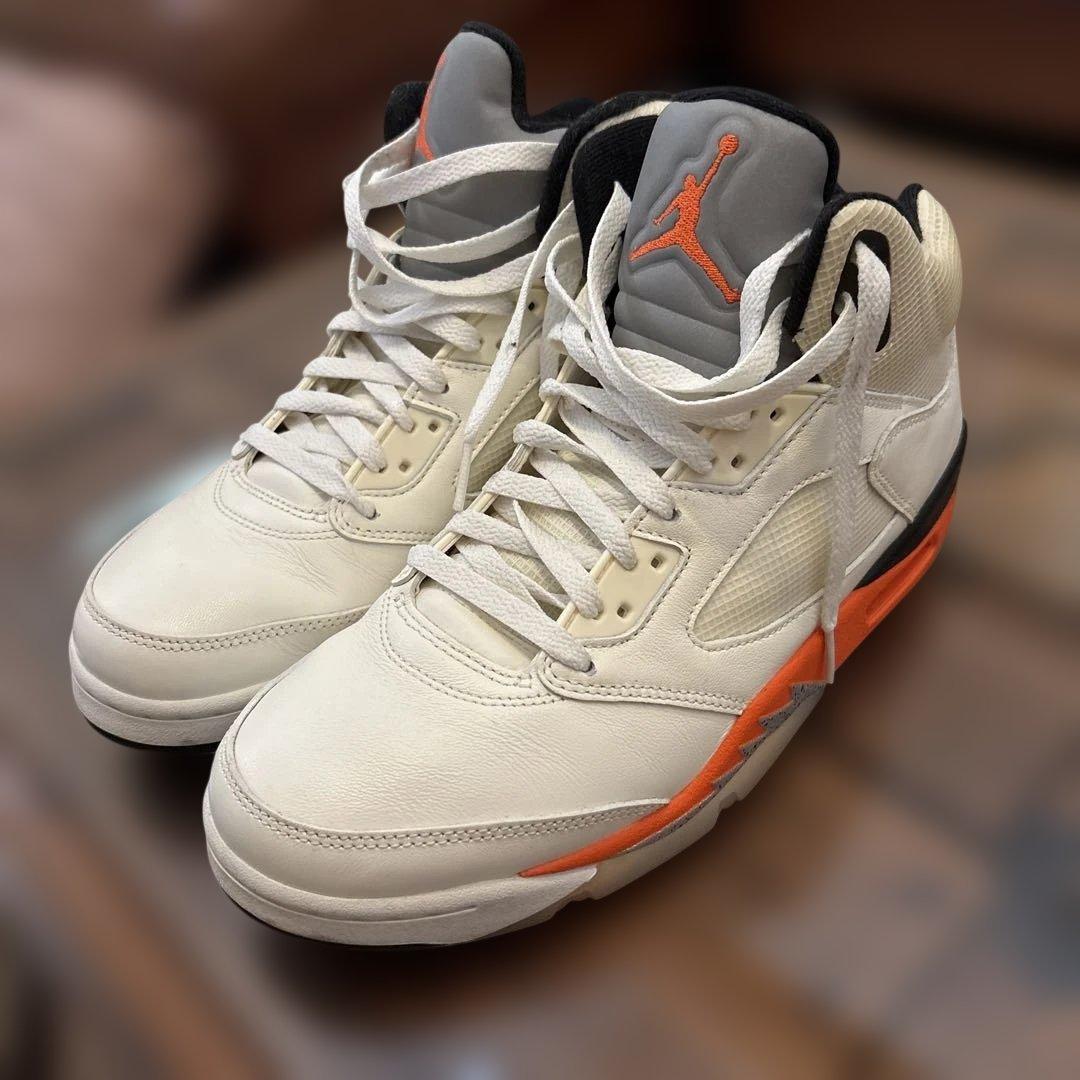 Nike Air Jordan 5 ホワイト/オレンジ