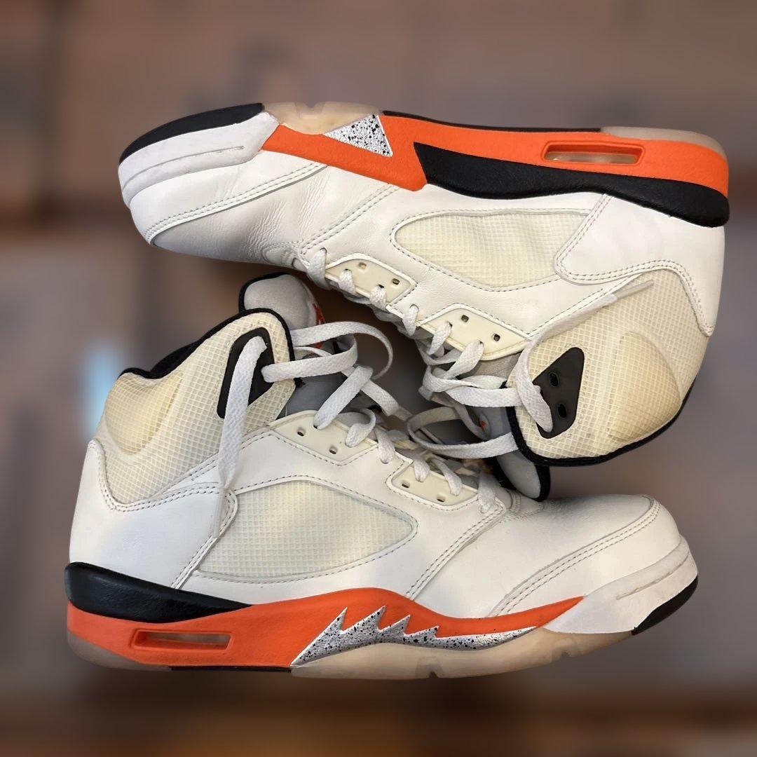 Nike Air Jordan 5 ホワイト/オレンジ