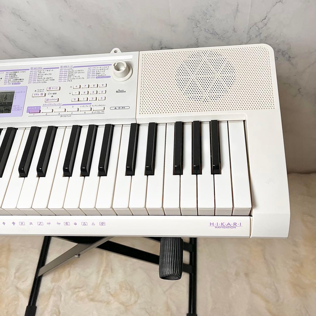 【動作確認済】CASIO LK-122 光ナビ スタンド付