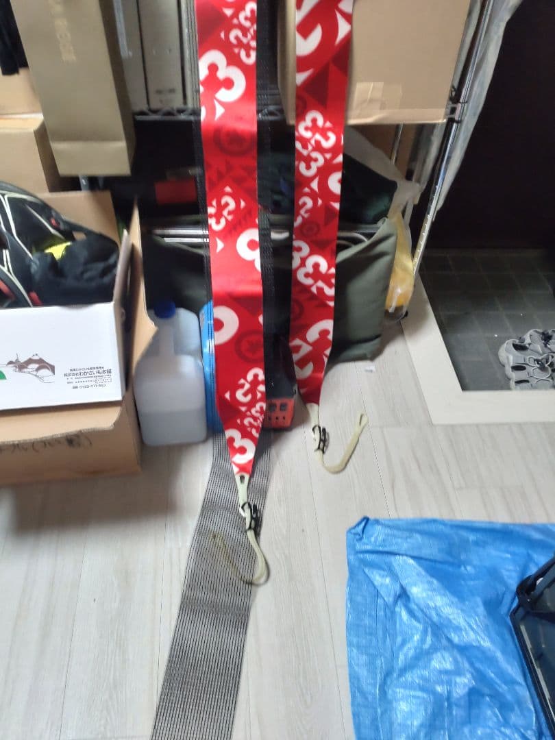 スキー用シール レッド模様付き　G3