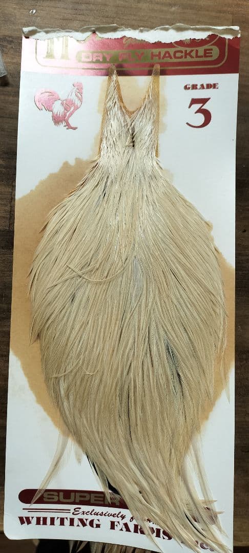 ドライフライ用 ハックル ケープ GRADE3 ブラウン フライタイイング素材