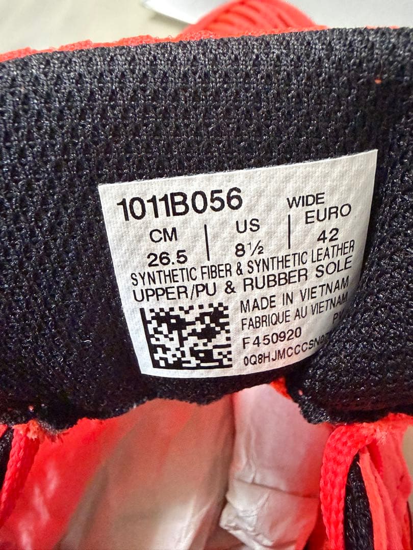 ASICS ランニングシューズ オレンジ